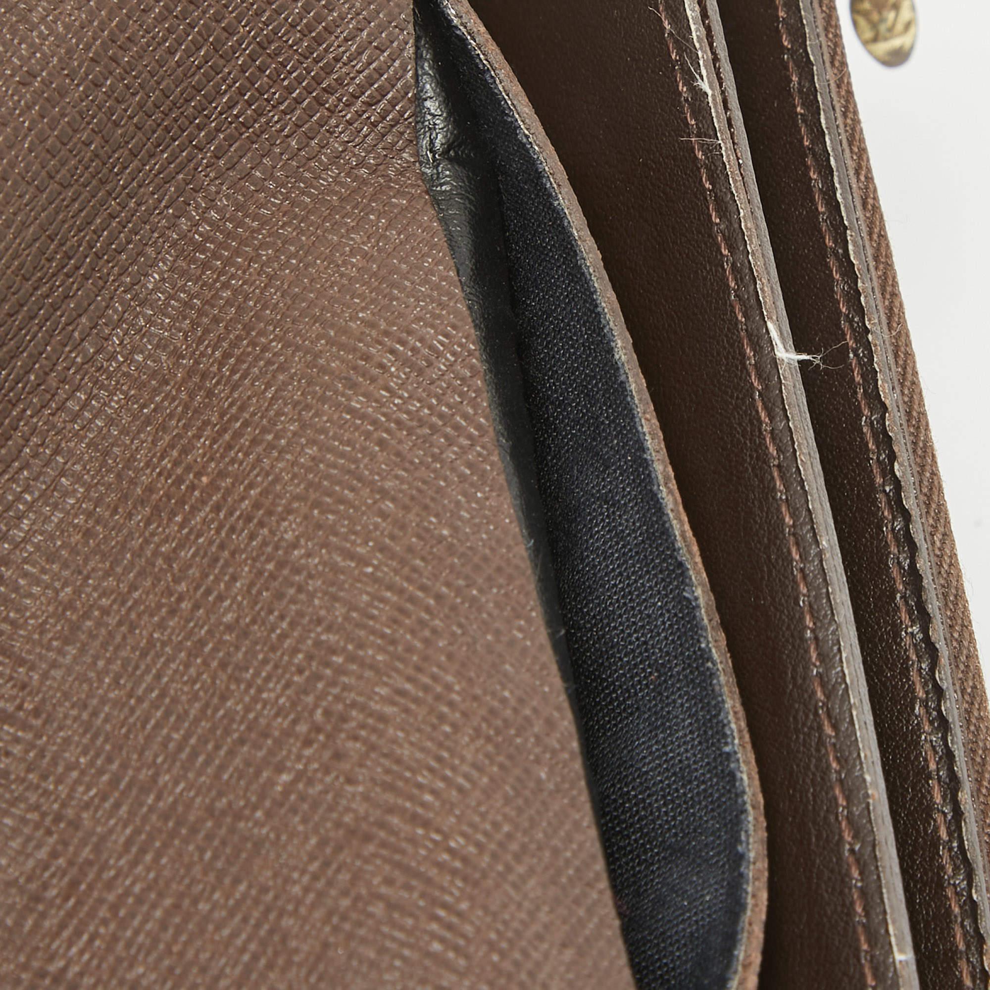 Louis Vuitton Damier Ebene Canvas Accordeon Wallet 6