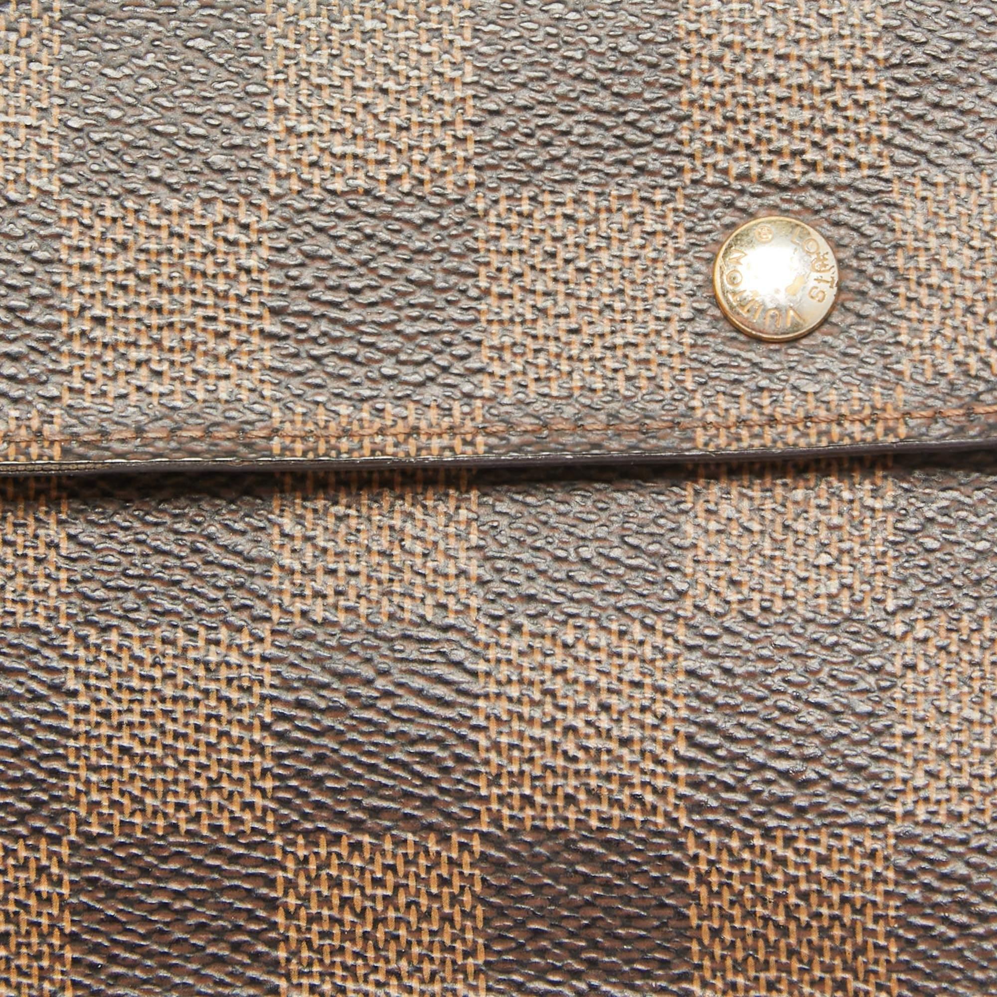 Louis Vuitton Damier Ebene Canvas Accordeon Wallet 1