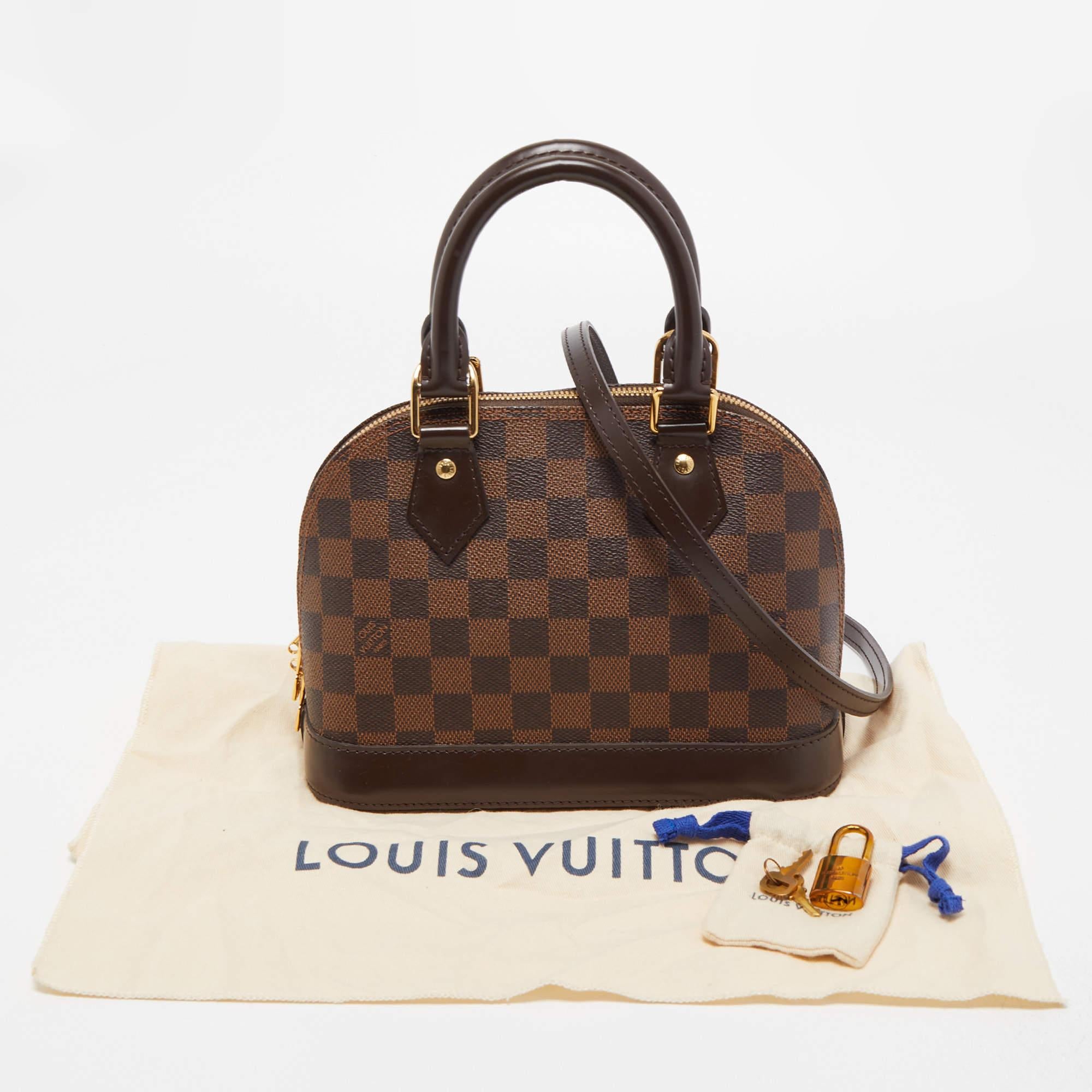 Louis Vuitton Damier Ebene Canvas Alma BB Bag 8