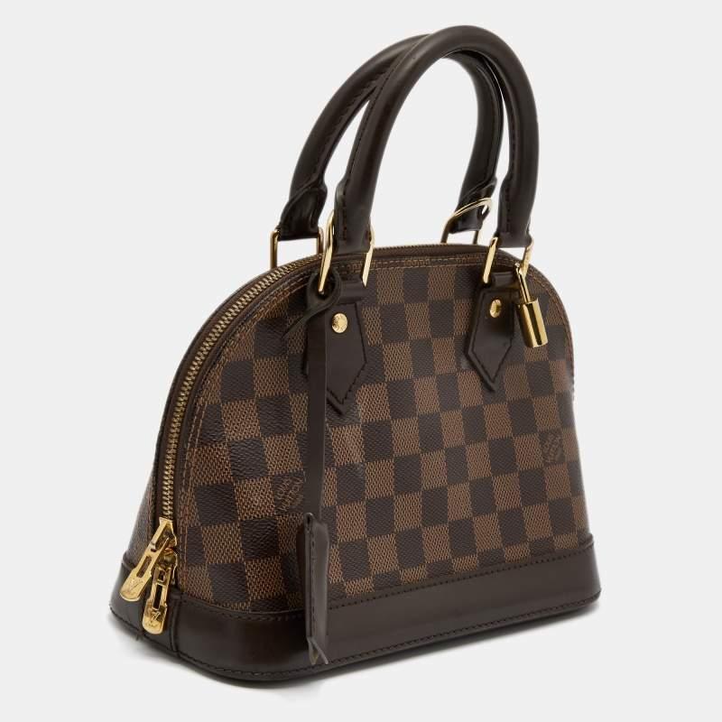 Louis Vuitton Damier Ebene Canvas Alma BB Bag In Fair Condition In Dubai, Al Qouz 2