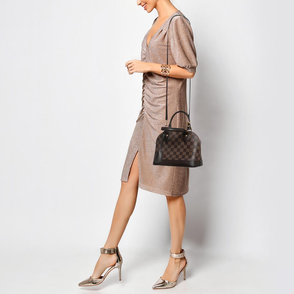 Louis Vuitton Damier Ebene Canvas Alma BB Bag In Excellent Condition In Dubai, Al Qouz 2