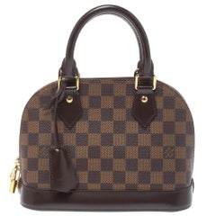 Used Louis Vuitton Damier Ebene Canvas Alma BB Bag