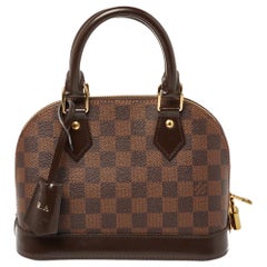 Used Louis Vuitton Damier Ebene Canvas Alma BB Bag