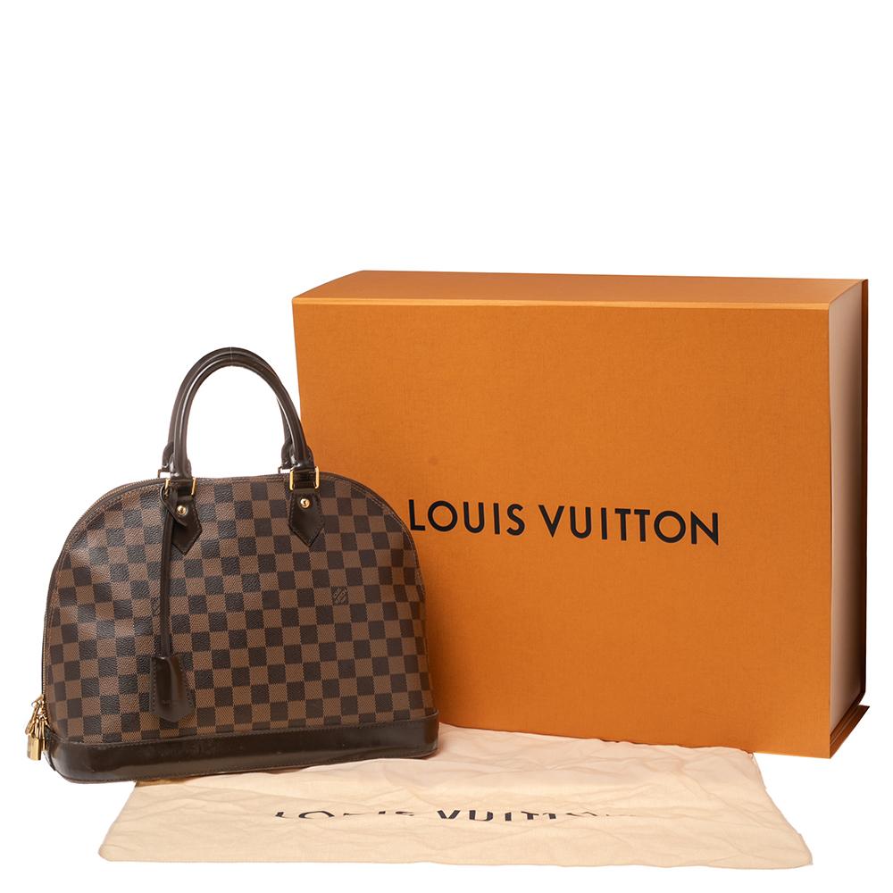 Louis Vuitton Damier Ebene Canvas Alma MM Bag 6