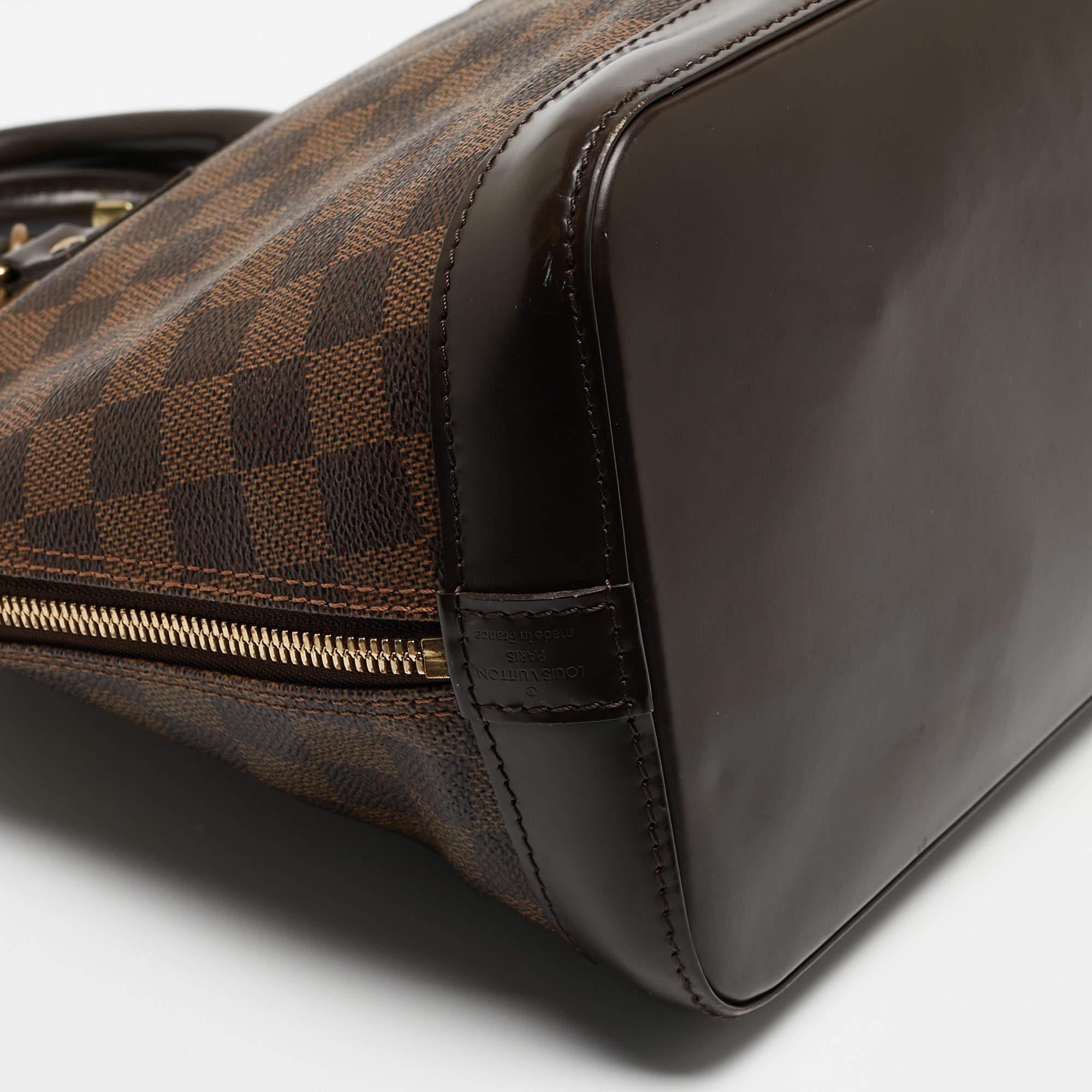 Louis Vuitton Damier Ebene Canvas Alma PM Bag For Sale 12