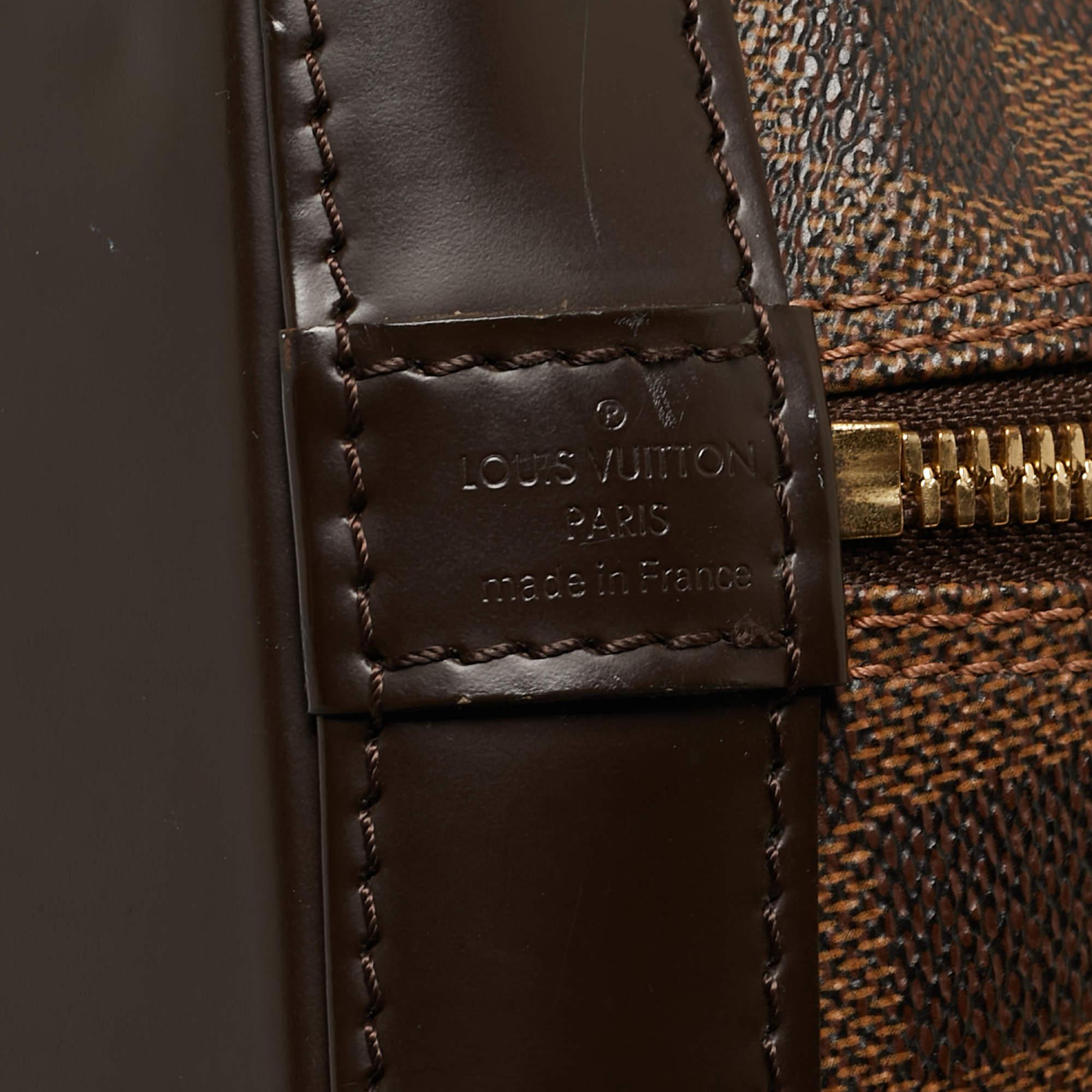 Louis Vuitton Damier Ebene Canvas Alma PM Bag For Sale 3
