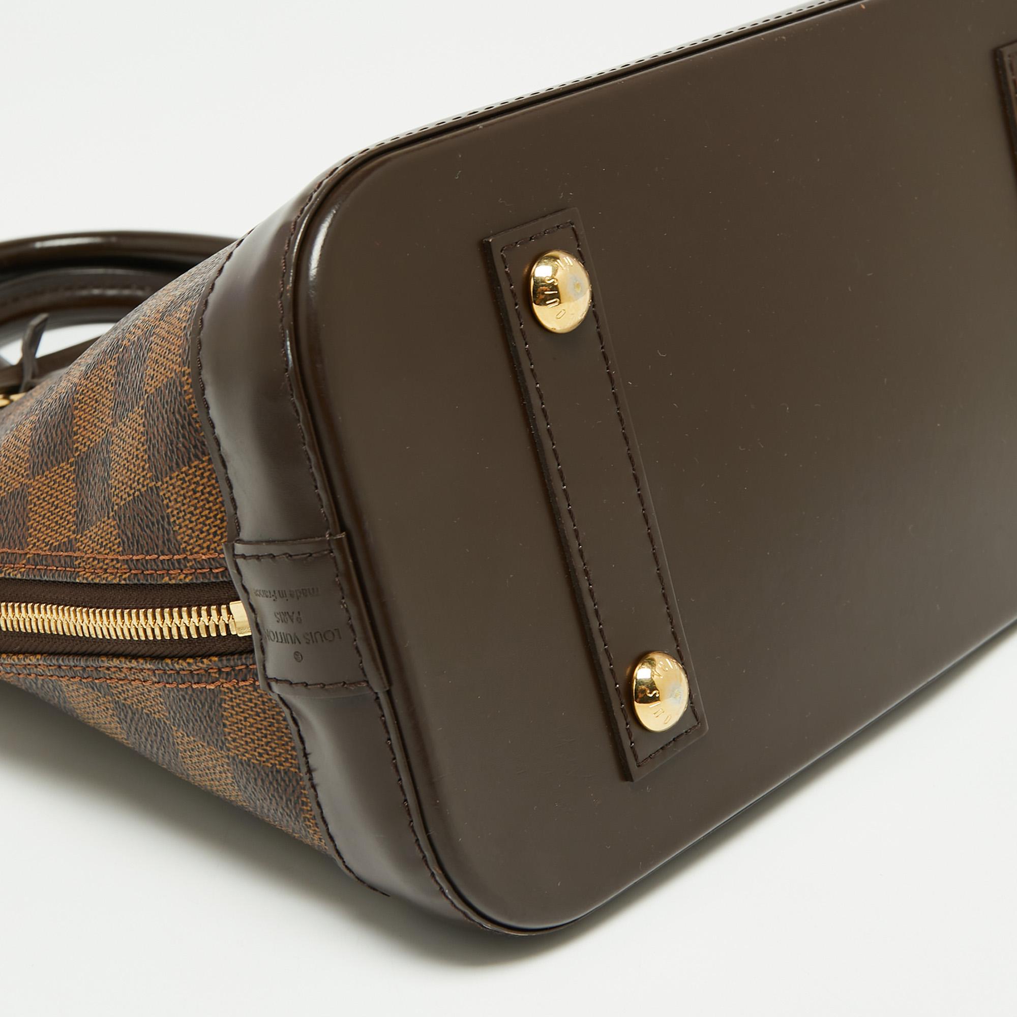 Louis Vuitton Damier Ebene Canvas Alma PM Bag 2