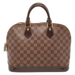 Louis Vuitton Damier Ebene Canvas Alma PM Bag