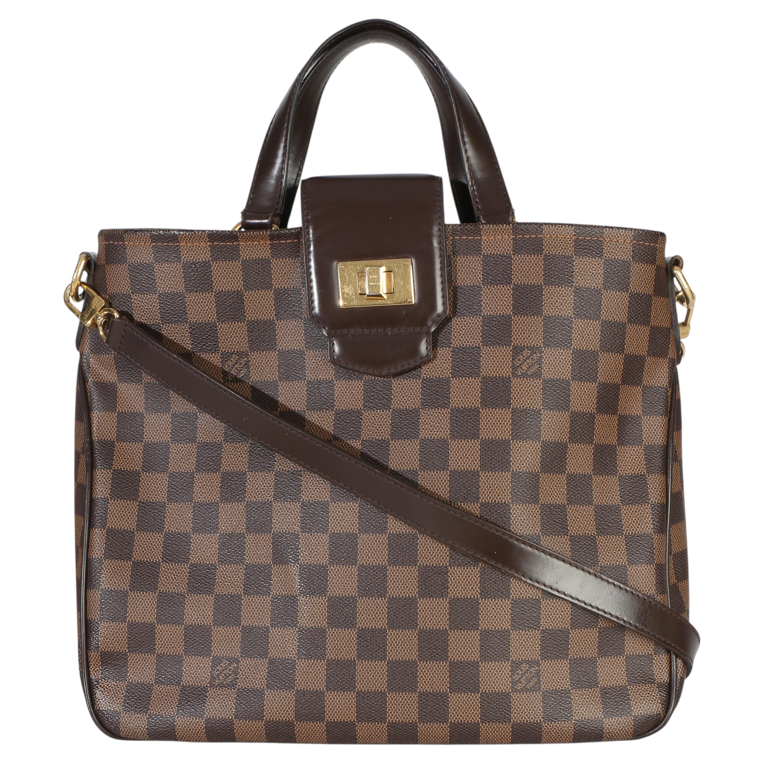 Louis Vuitton Damier Ebene Canvas Cabas Rosebery For Sale