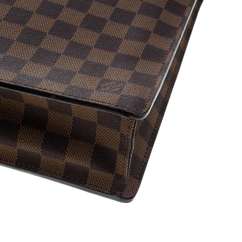 Louis Vuitton Damier Ebene Canvas Altona Briefcase GM In Good Condition In Dubai, Al Qouz 2