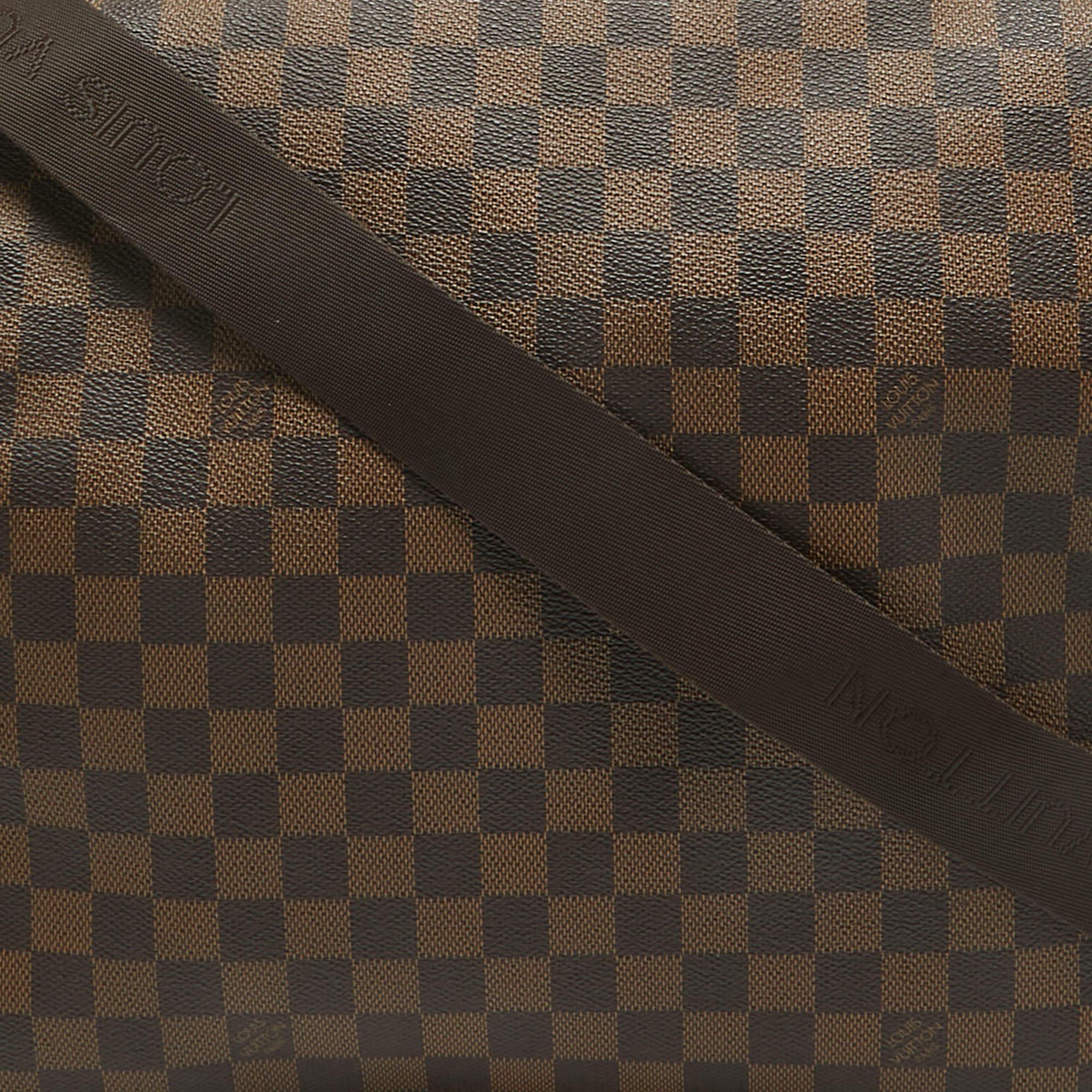 Men's Louis Vuitton Damier Ebene Canvas and Leather Bastille Messenger Bag