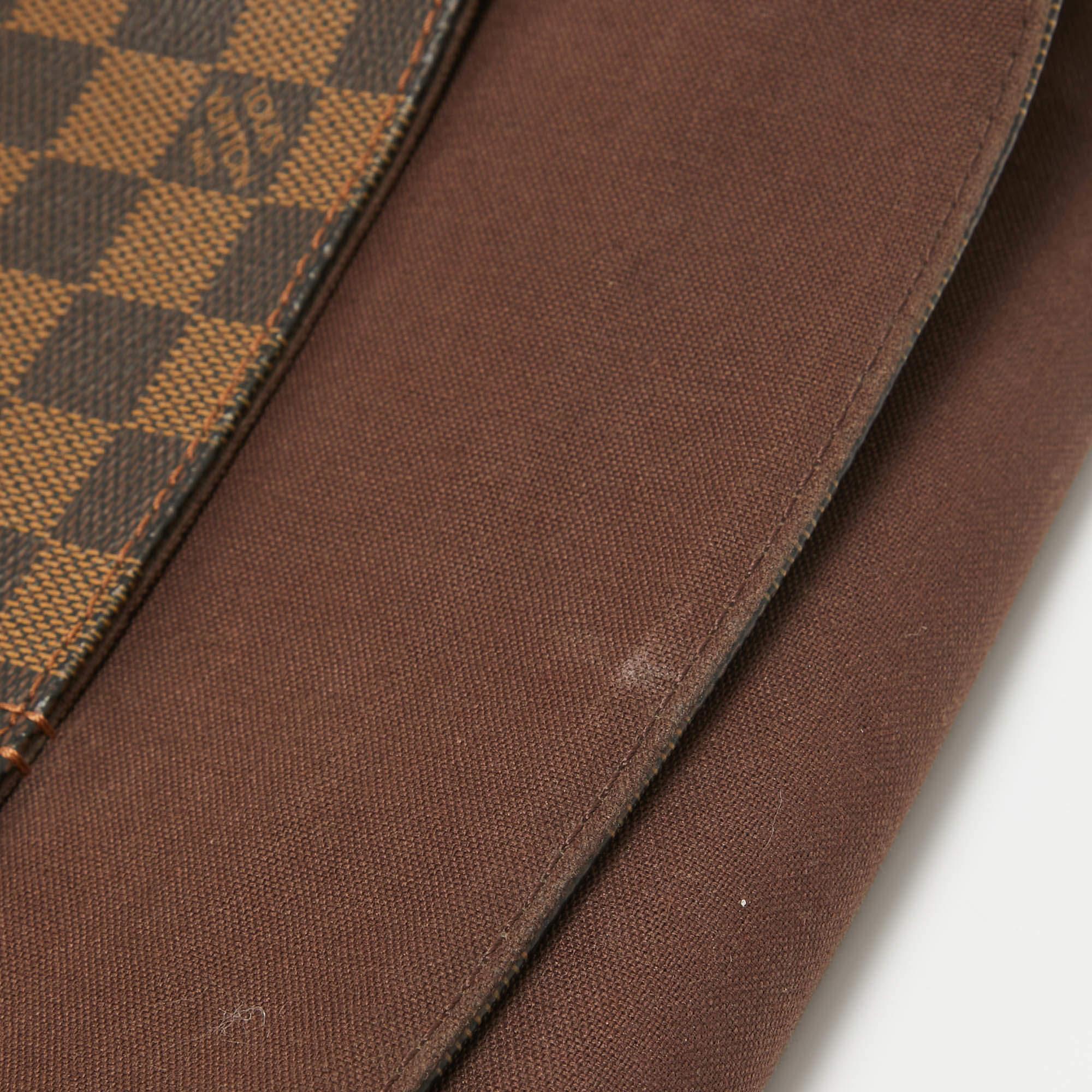 Louis Vuitton Damier Ebene Canvas and Leather Bastille Messenger Bag 2