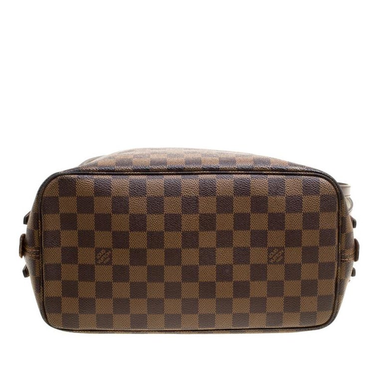 Louis Vuitton Damier Ebene Canvas and Leather Cabas Rivington GM Bag at 1stdibs