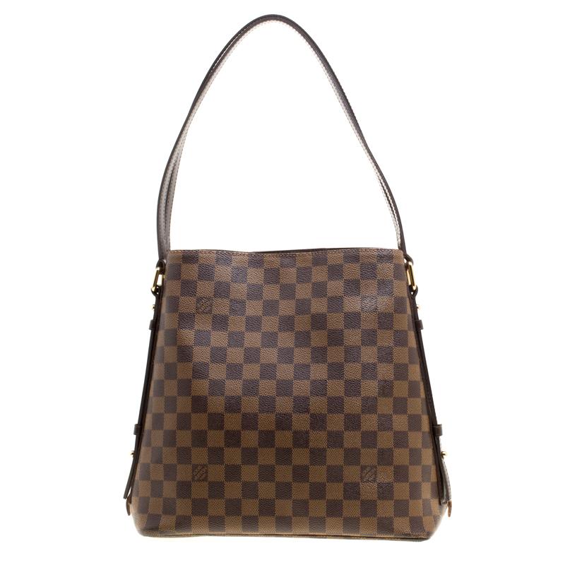 The finest bags come from Louis Vuitton's workhouse for sure. Made from Damier Ebene canvas, this bag has leather trims, two leather handles and zippers on the sides that can be unzipped to grant more space. Complete with a canvas interior, this bag