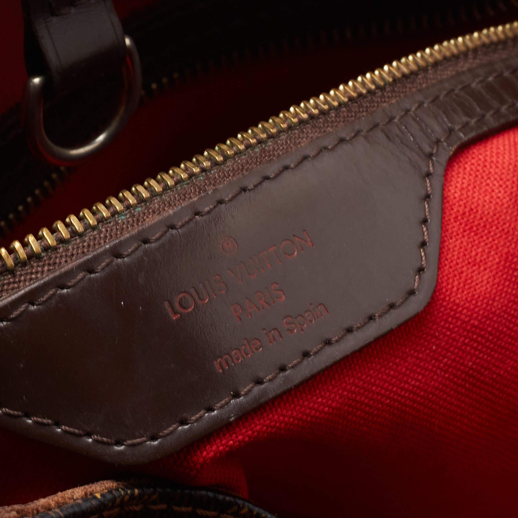 Louis Vuitton Damier Ebene Canvas and Leather Cabas Rivington GM Bag 15