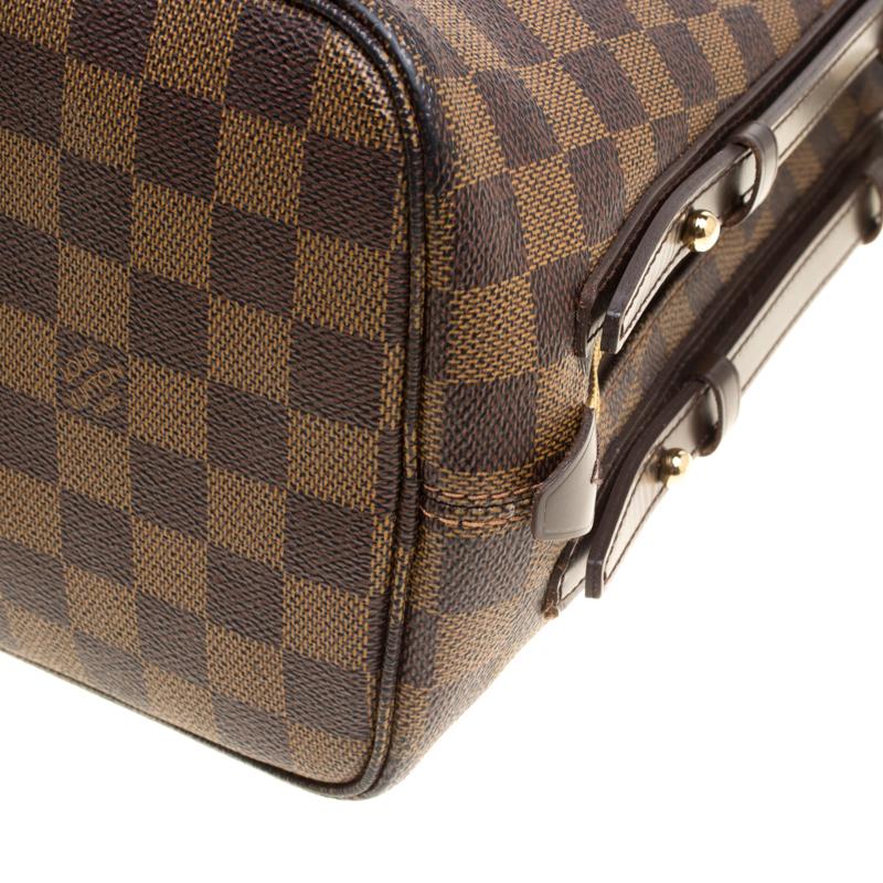 Louis Vuitton Damier Ebene Canvas and Leather Cabas Rivington GM Bag 1