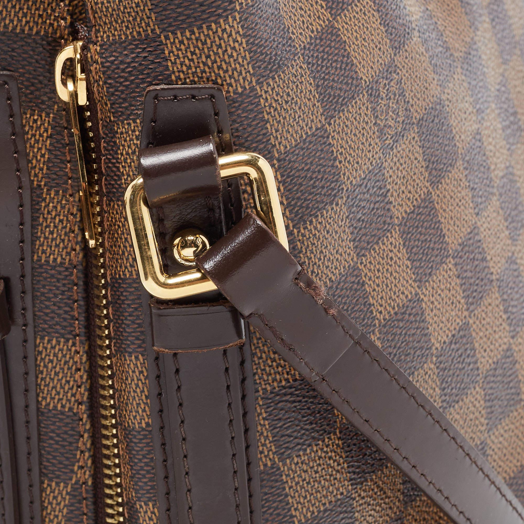 Louis Vuitton Damier Ebene Canvas and Leather Cabas Rivington GM Bag 4