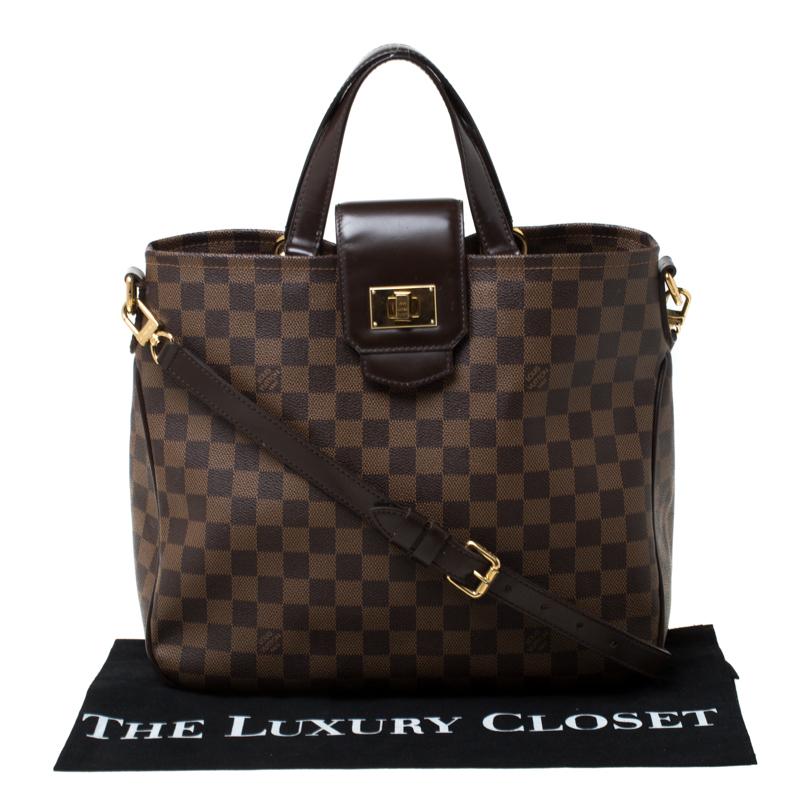 Louis Vuitton Damier Ebene Canvas and Leather Cabas Rosebery Tote 3