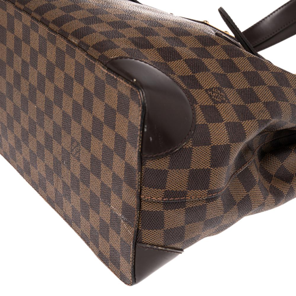 Louis Vuitton Damier Ebene Canvas and Leather Hampstead MM Bag 2