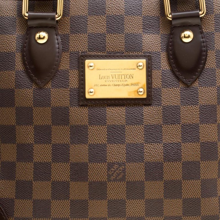 Louis Vuitton Damier Ebene Canvas Hampstead PM Tote Bag