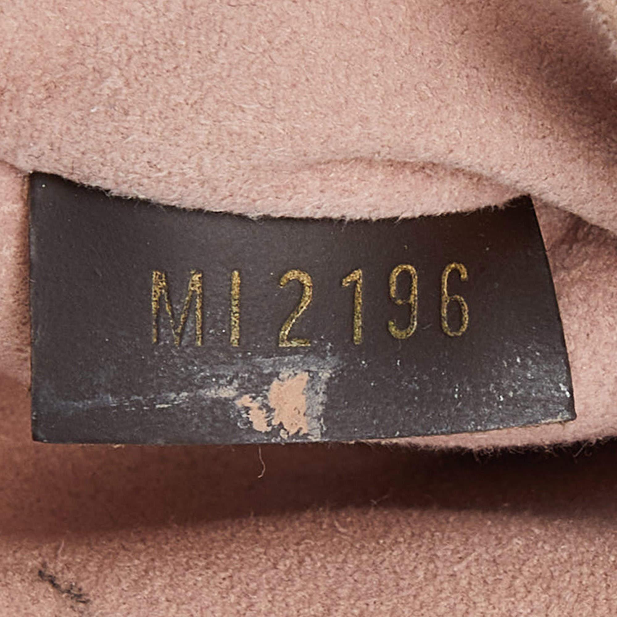 Louis Vuitton - Sac Normandie en toile et cuir damier ébène en vente 9