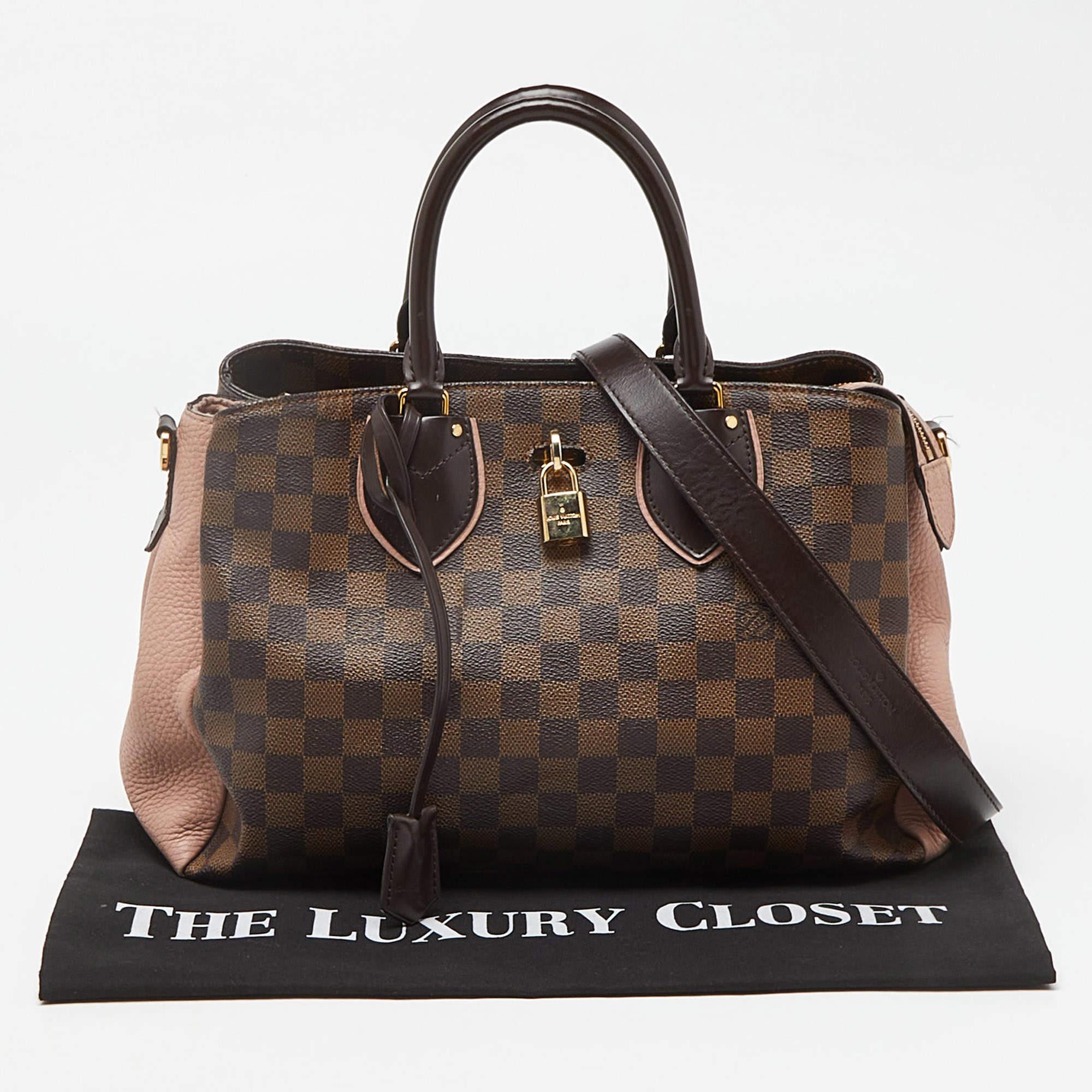 Louis Vuitton Damier Ebene Canvas and Leather Normandy Bag For Sale 16
