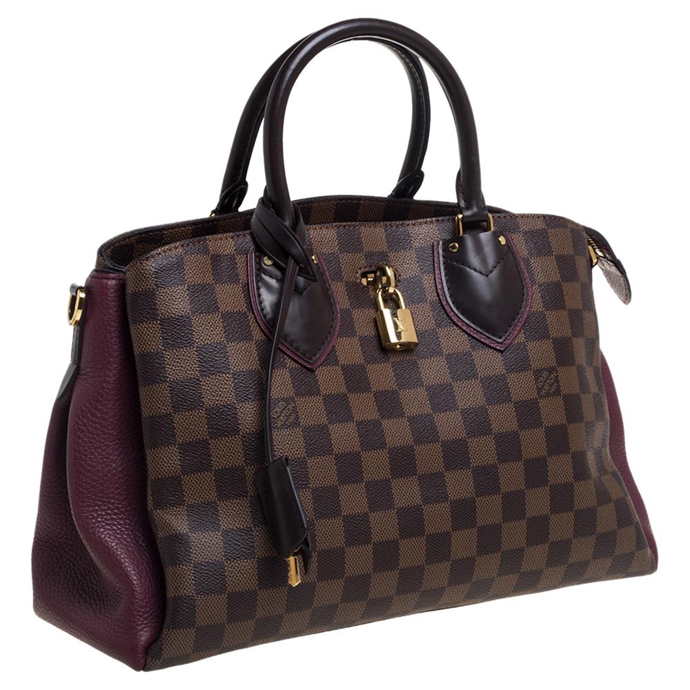 Louis Vuitton Damier Ebene Canvas and Leather Normandy Bag In Fair Condition In Dubai, Al Qouz 2