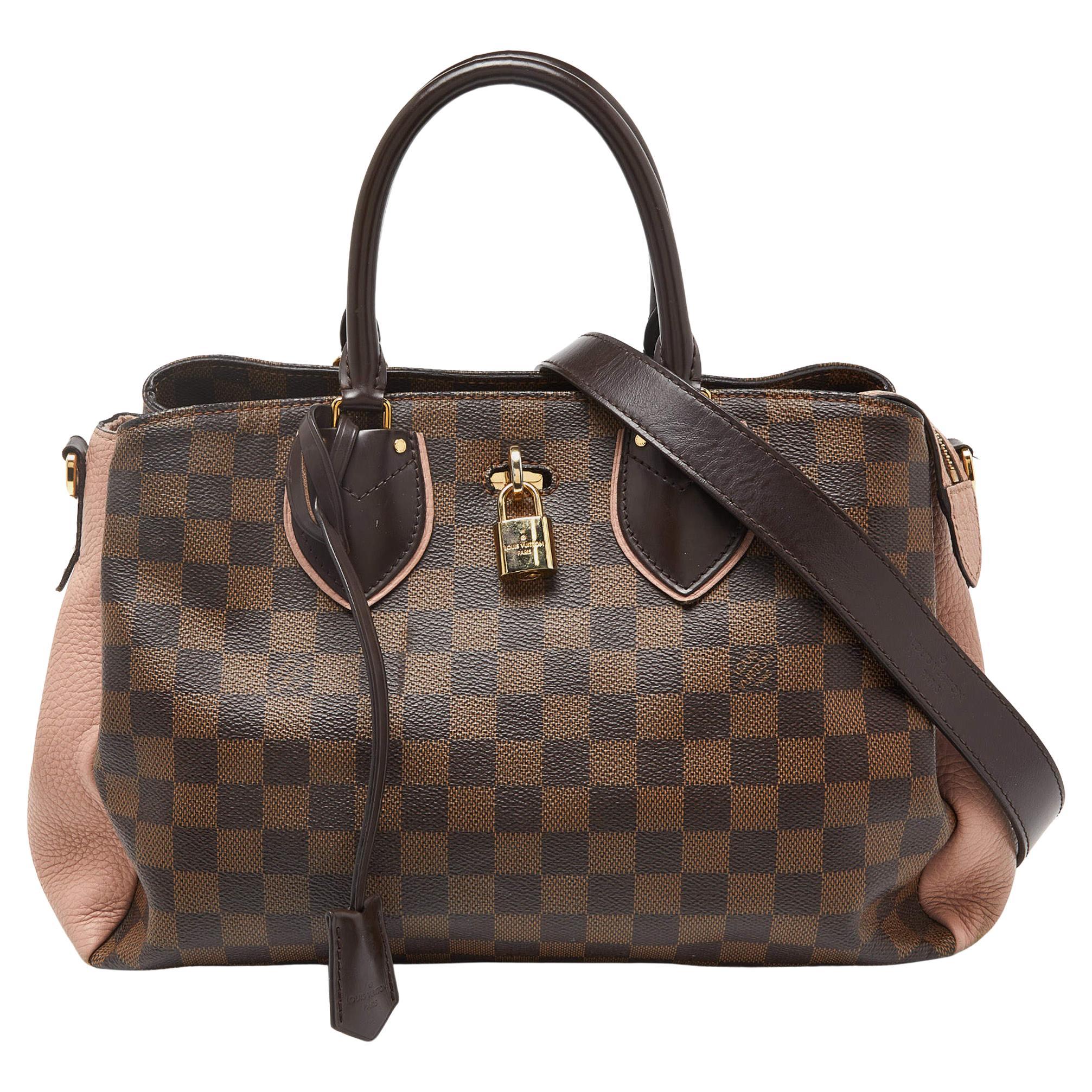 Louis Vuitton Damier Ebene Canvas and Leather Normandy Bag For Sale