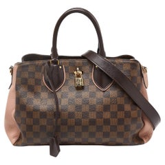 Louis Vuitton Damier Ebene Normandie-Tasche aus Segeltuch und Leder