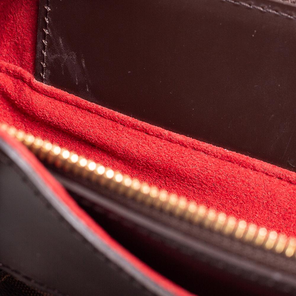 Louis Vuitton Damier Ebene Canvas and Leather Sistina PM Bag 6