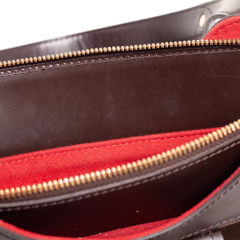 Louis Vuitton Damier Ebene Canvas and Leather Sistina PM Bag 8