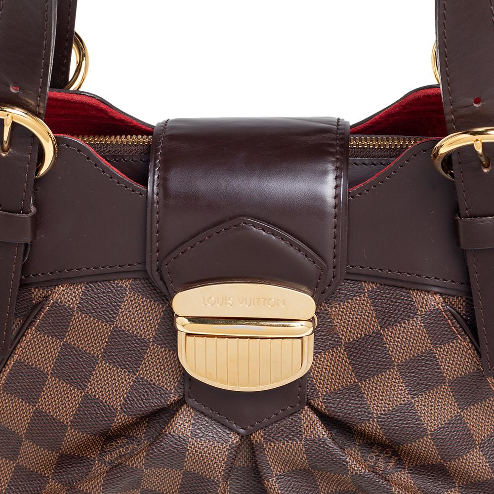 Louis Vuitton Damier Ebene Canvas and Leather Sistina PM Bag 1