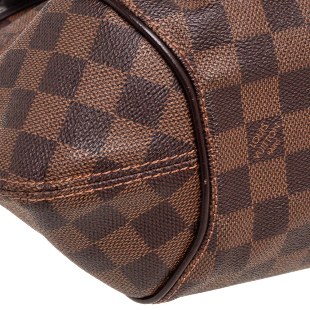 Louis Vuitton Damier Ebene Canvas and Leather Sistina PM Bag 2