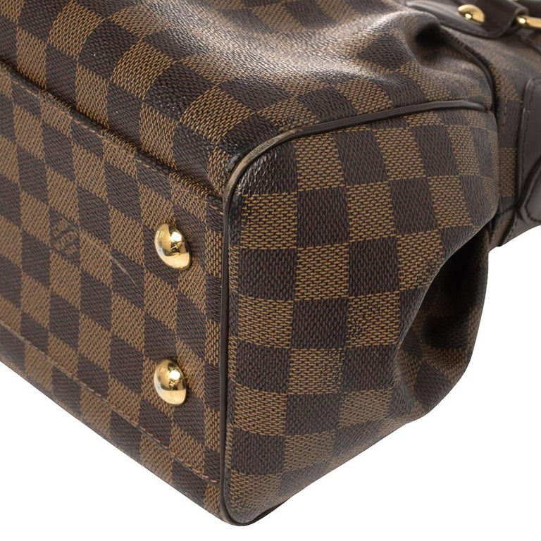 Louis Vuitton Damier Ebene Canvas and Leather Trevi PM Bag For