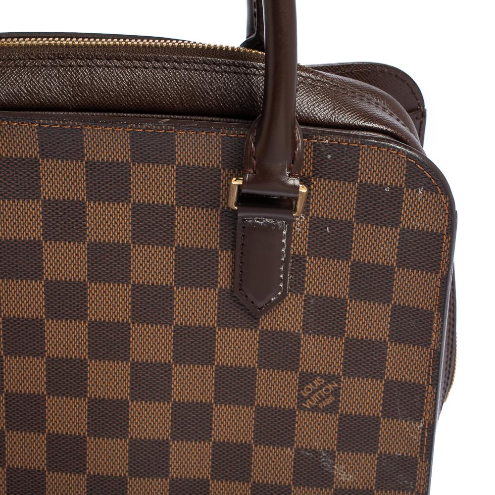 Louis Vuitton Damier Ebene Canvas and Leather Triana Bag 5