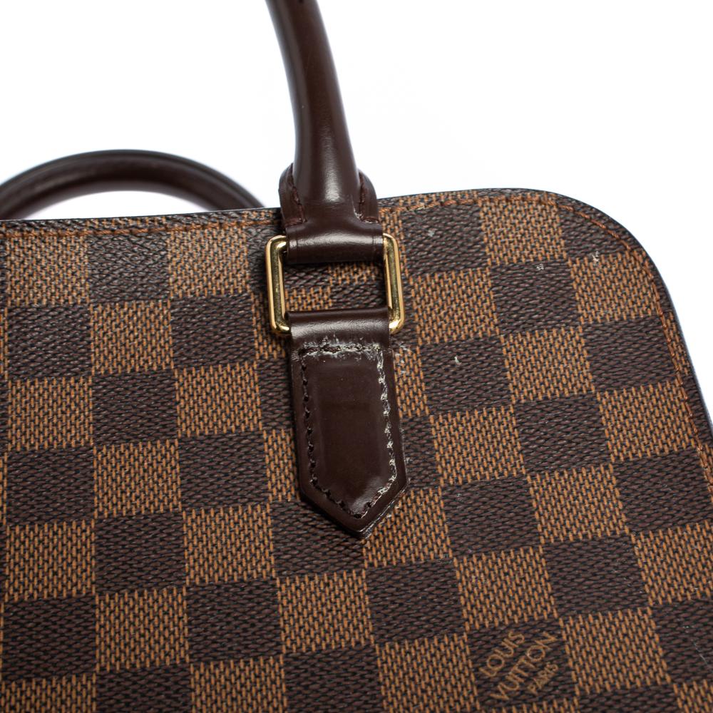 Louis Vuitton Damier Ebene Canvas and Leather Triana Bag 6