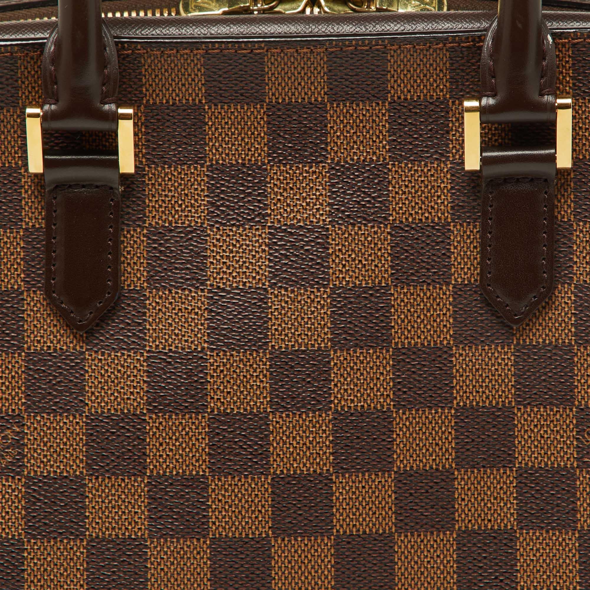 De las mujeres Bolso Triana Louis Vuitton Damier Ebene de lona y piel en venta