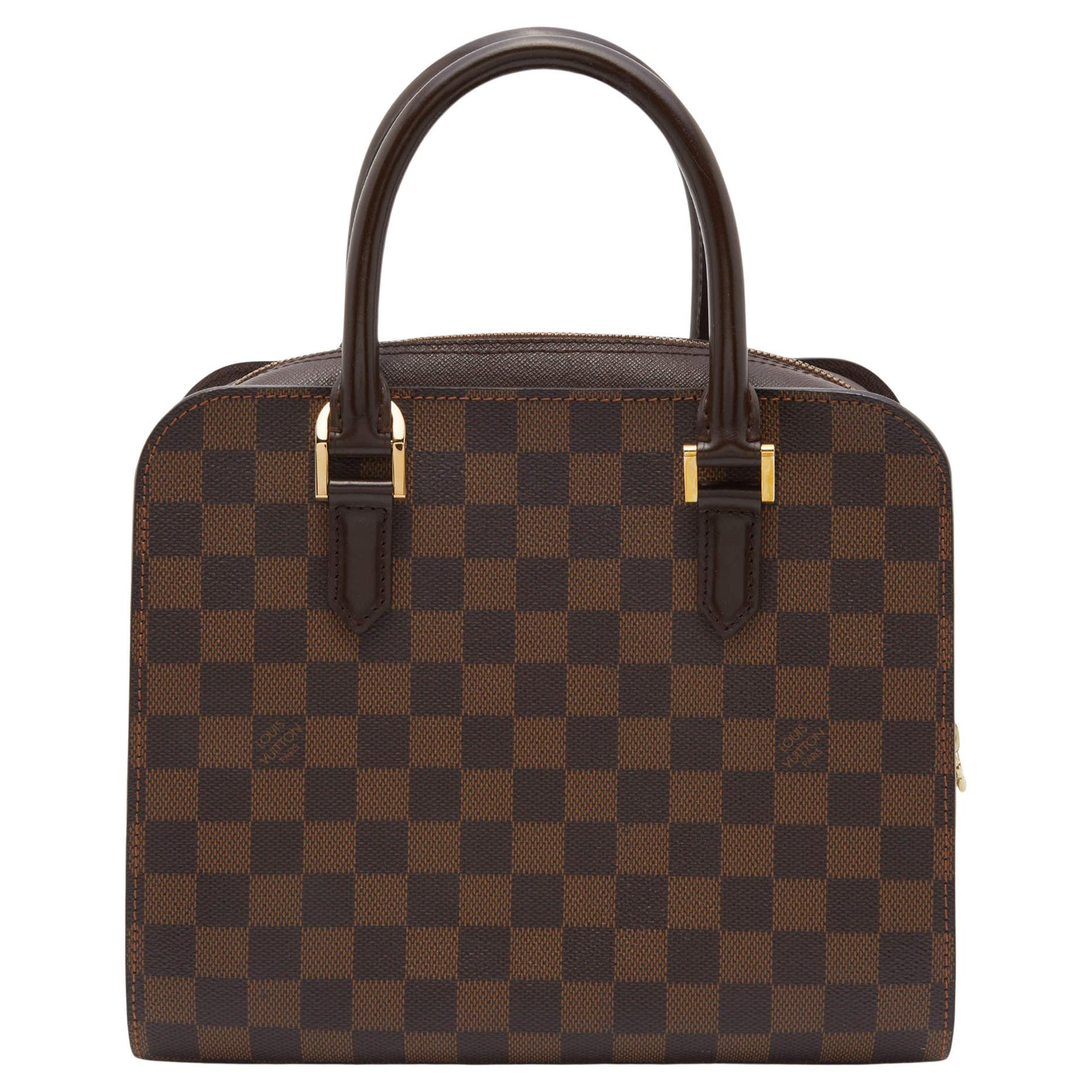 Customized Louis Vuitton Plat Fuck Off in brown canvas and natural leather  at 1stDibs