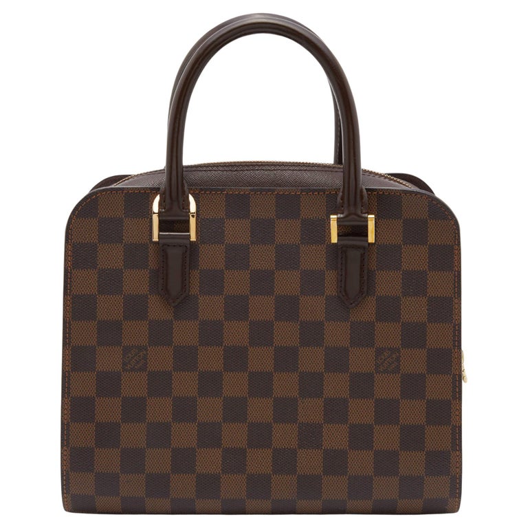 Louis Vuitton Damier Ebene Canvas and Leather Triana Bag at