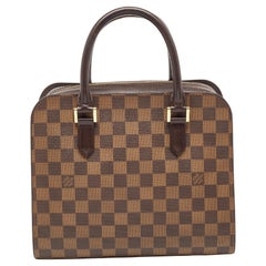 Louis Vuitton Damier Ebene Canvas and Leather Triana Bag