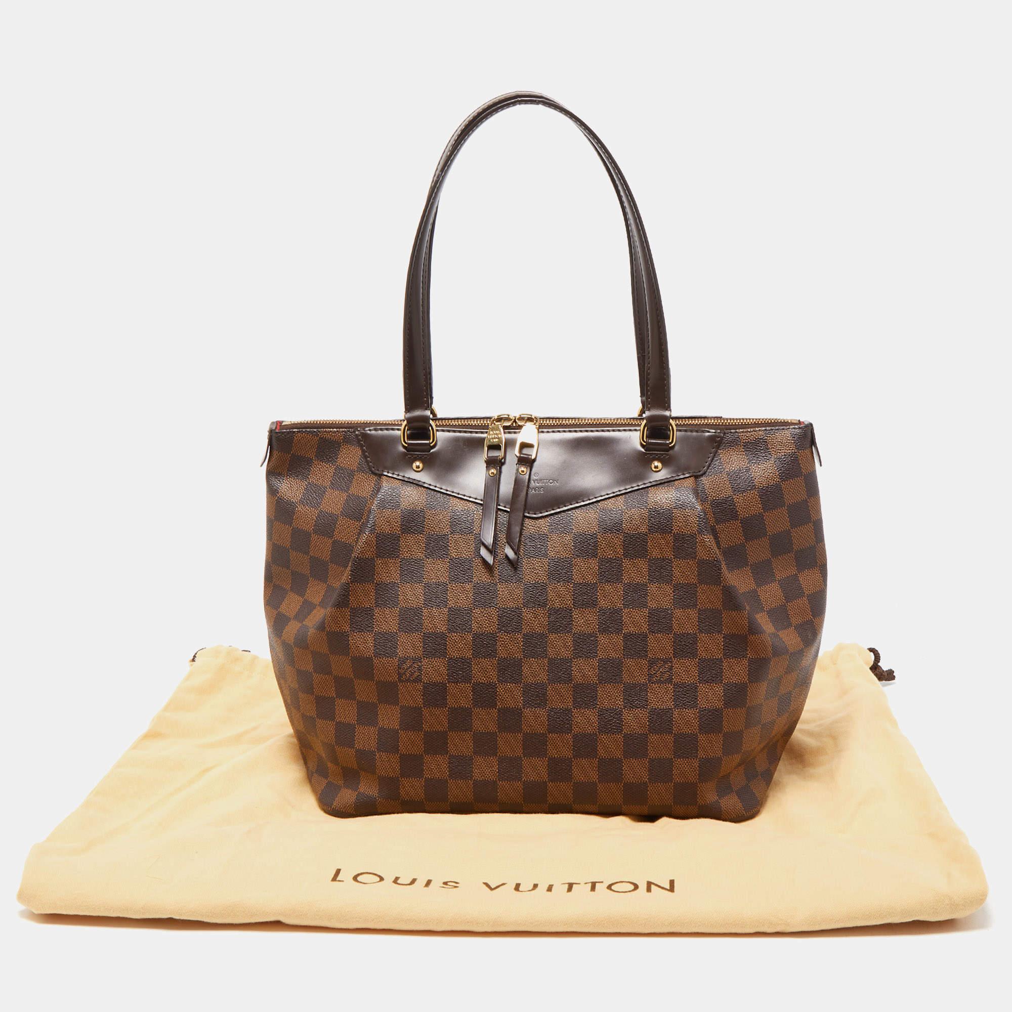 Louis Vuitton Damier Ebene Canvas and Leather Westminister GM Bag 6