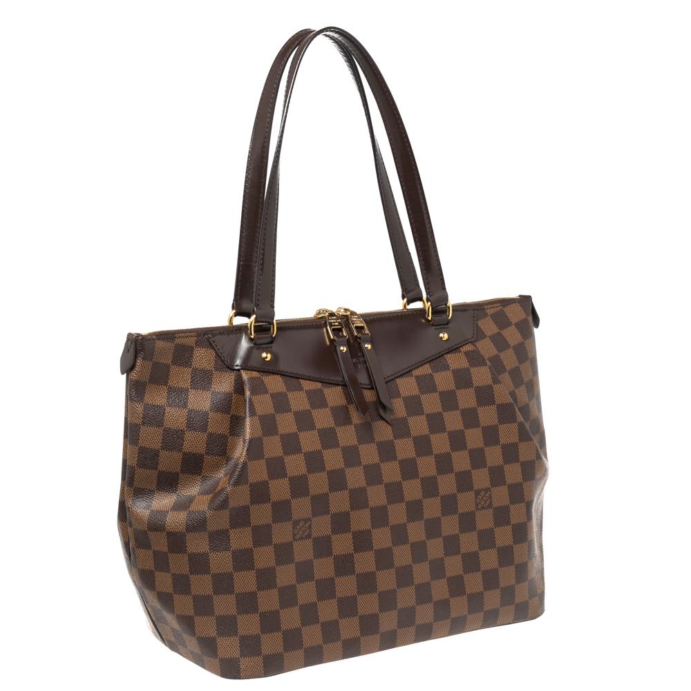 Louis Vuitton Damier Ebene Canvas and Leather Westminister GM Bag 2