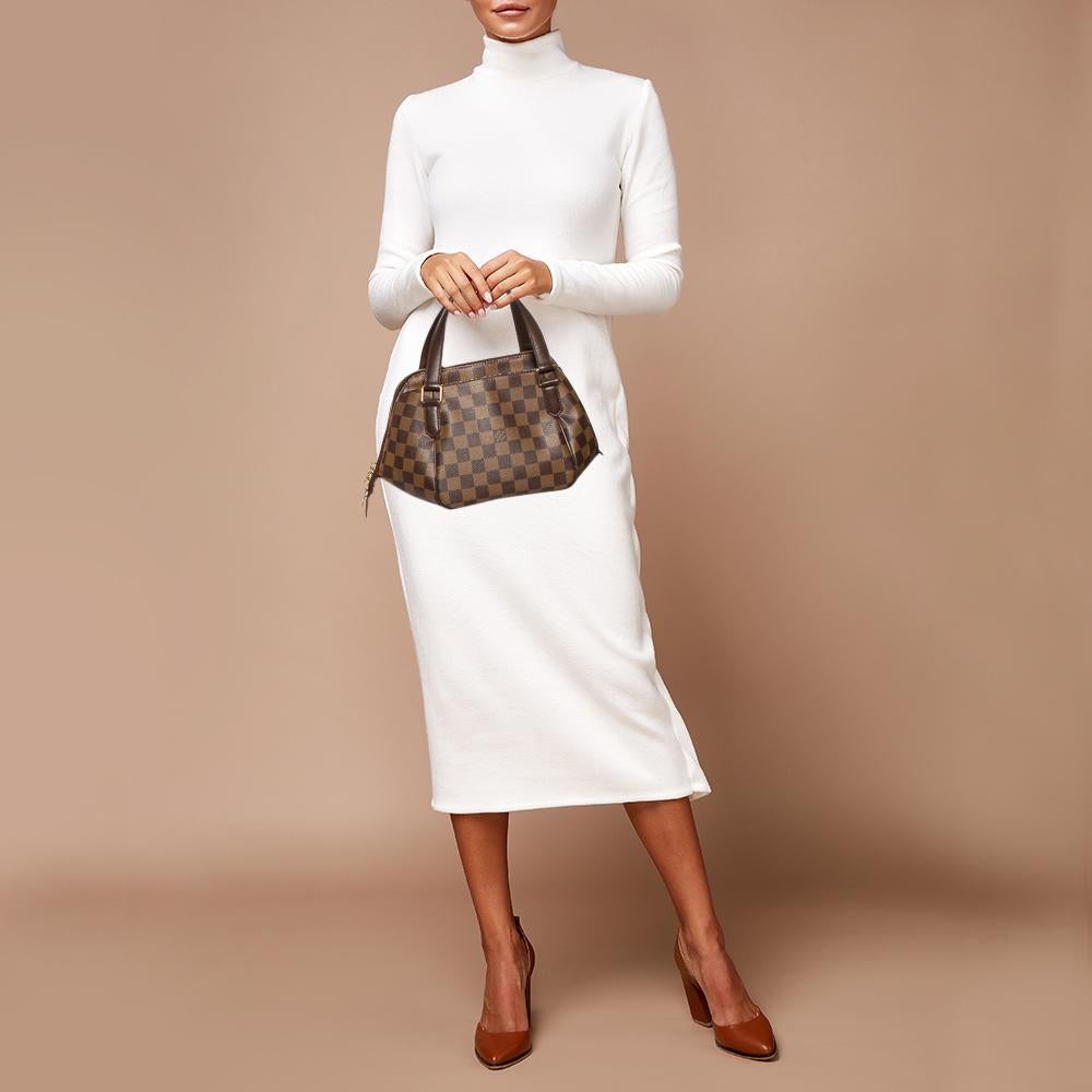 Gray Louis Vuitton Damier Ebene Canvas Belem PM Bag