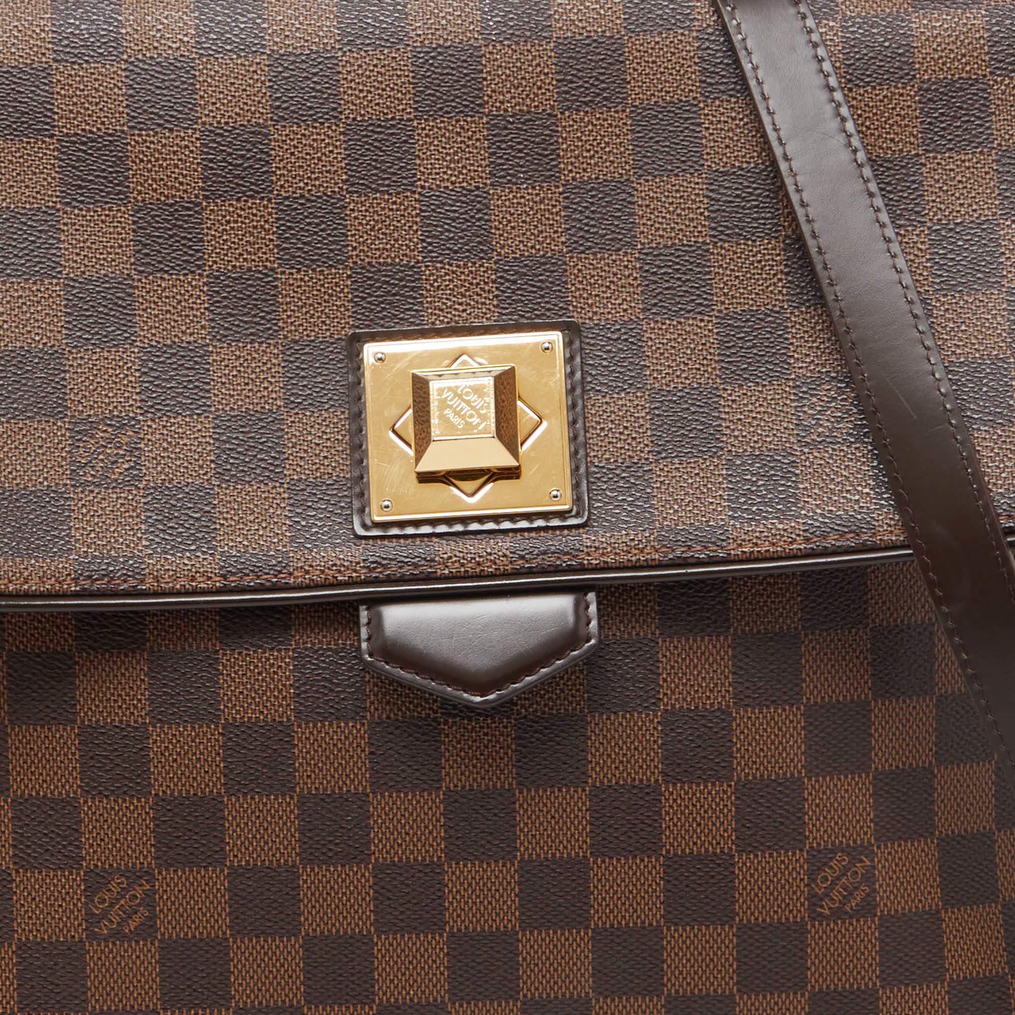 Women's Louis Vuitton Damier Ebene Canvas Bergamo GM Bag