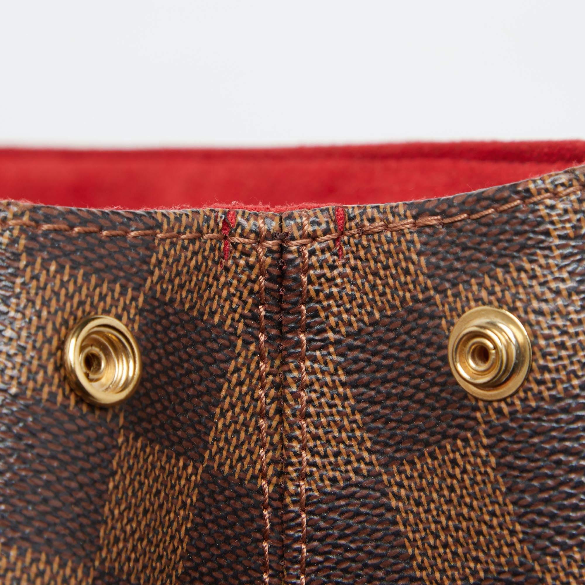 Louis Vuitton Damier Ebene Canvas Bergamo GM Bag 4