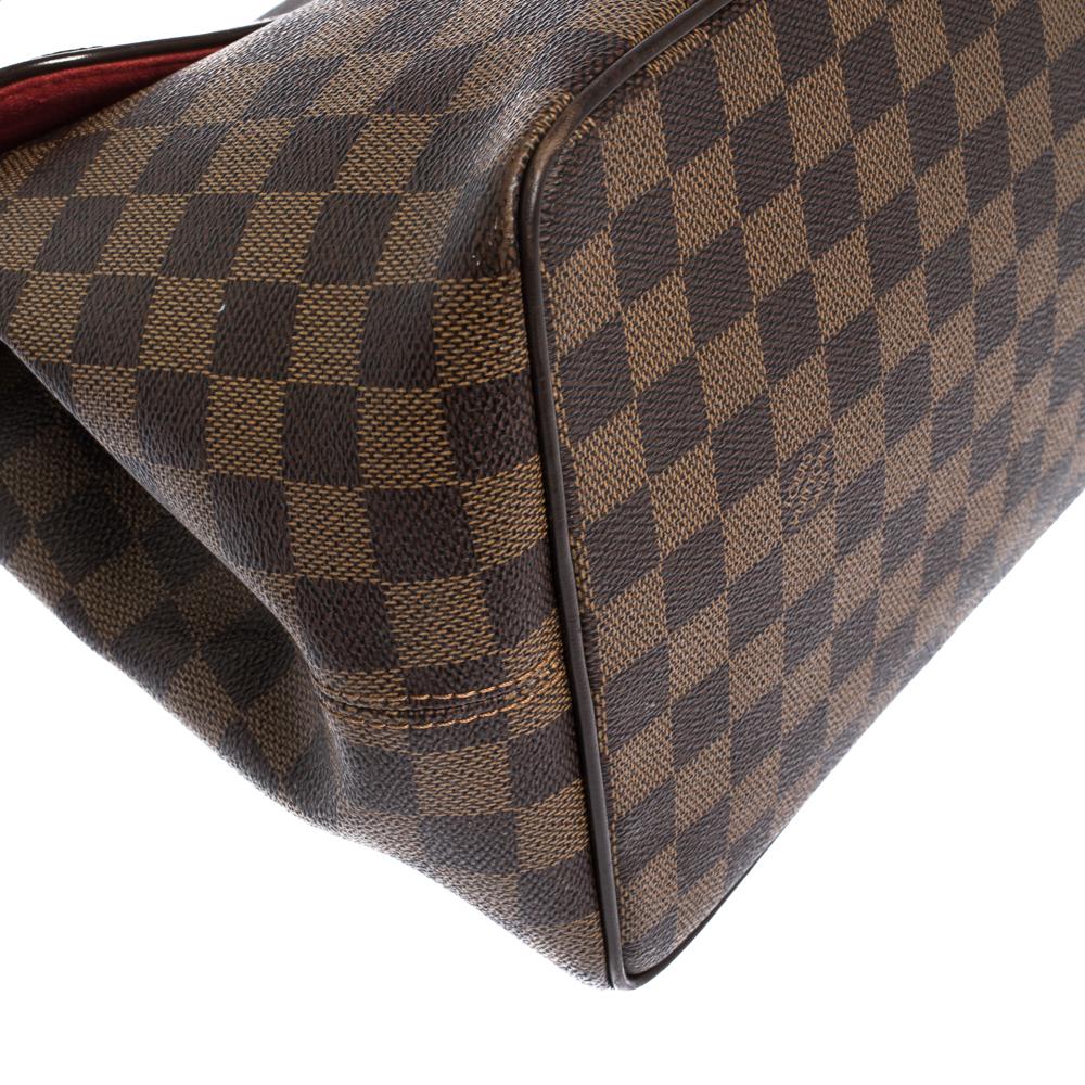 Louis Vuitton Damier Ebene Canvas Bergamo MM Bag 5