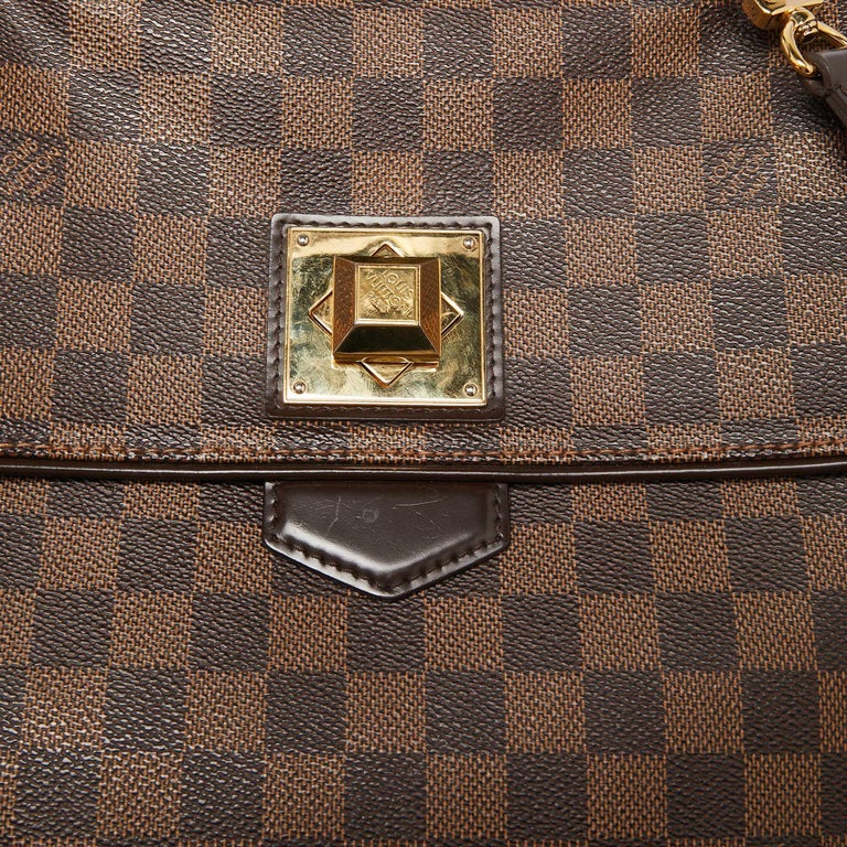 Sac à main Louis Vuitton Bergamo en toile damier enduite et cuir