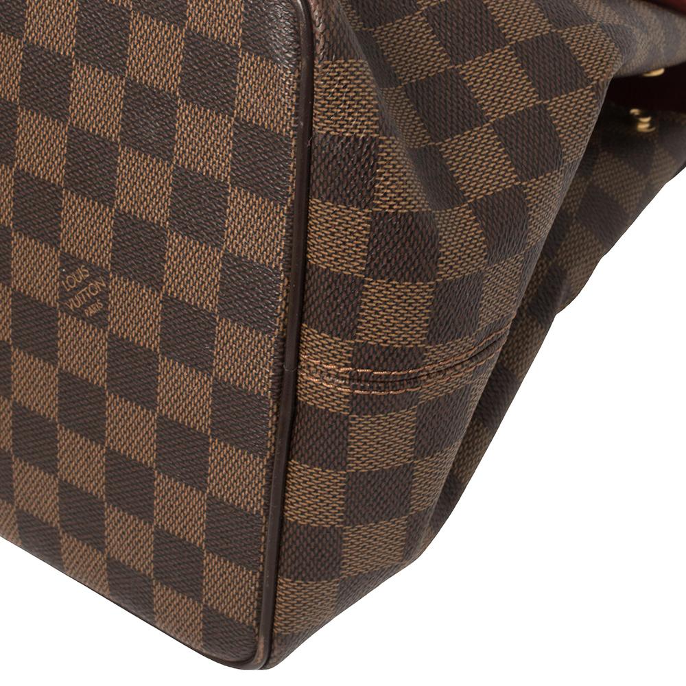 Louis Vuitton Damier Ebene Canvas Bergamo MM Bag 6