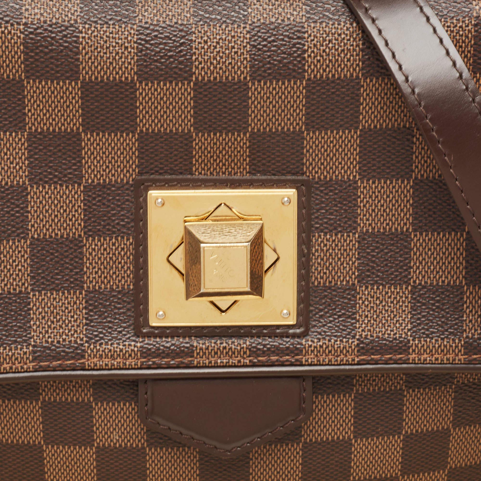 Louis Vuitton Damier Ebene Canvas Bergamo MM Bag 10