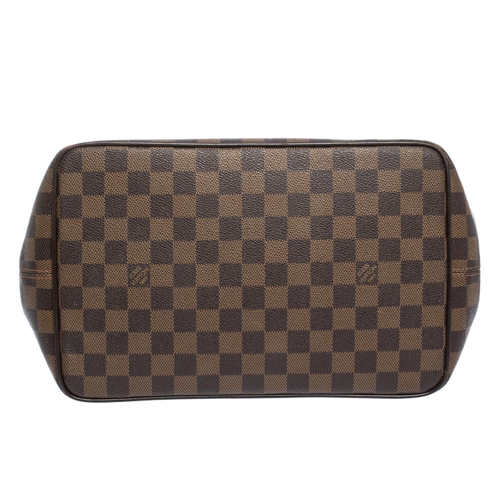 Women's Louis Vuitton Damier Ebene Canvas Bergamo MM Bag